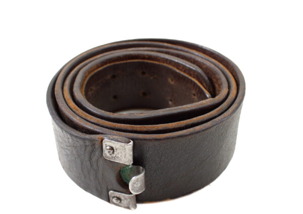 Original German WWII Non-Combat Leather Belt for NSDAP, HJ, and Political Organizations