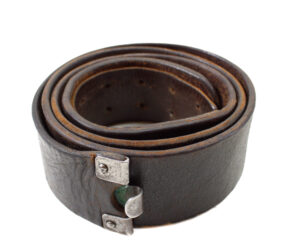 Original German WWII Non-Combat Leather Belt for NSDAP, HJ, and Political Organizations
