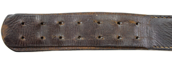 Original German WWII Non-Combat Leather Belt for NSDAP, HJ, and Political Organizations - Image 4