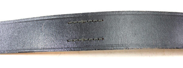 Original East German NVA Leather Belt with Buckle – Cold War DDR German Military Black - Image 6