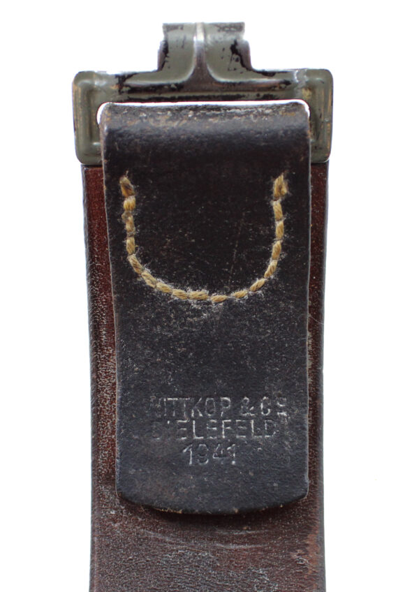 Original WWII German Luftwaffe EM/NCO Belt & Buckle – Wittkop & Co. Bielefeld Belt, RS&S Buckle - Image 2