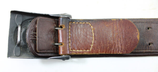 Original WWII German Luftwaffe EM/NCO Belt & Buckle – Wittkop & Co. Bielefeld Belt, RS&S Buckle - Image 5