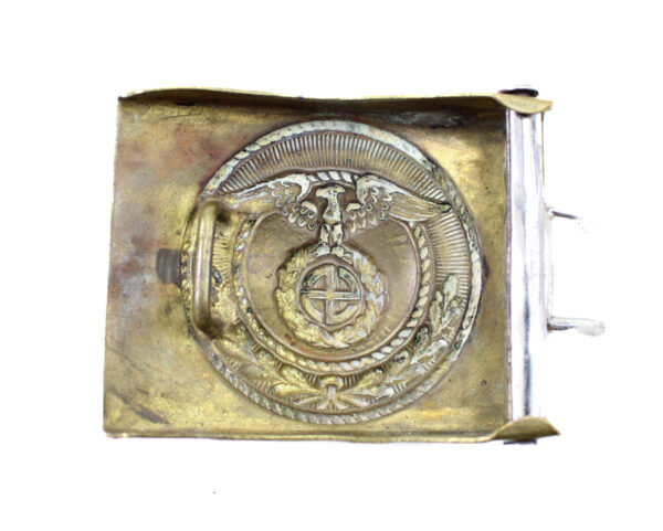 Early Full-Size Original German NSDAP SA EM/NCO Belt Buckle (Koppelschloß) - Image 2