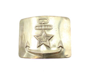 Cold War Era Soviet / USSR Navy Brass Belt Buckle