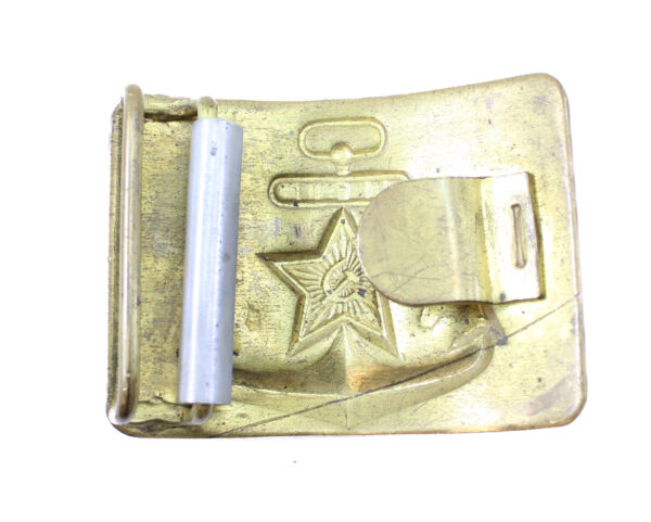 Cold War Era Soviet / USSR Navy Brass Belt Buckle - Image 2