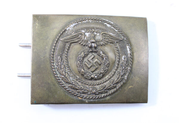 Original German WWII SA Sturmabteilung Enlisted Man’s Brass Belt Buckle