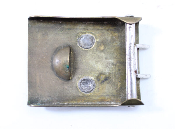 Original German WWII SA Sturmabteilung Enlisted Man’s Brass Belt Buckle - Image 2