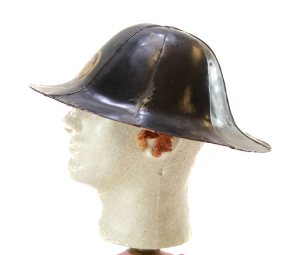 Authentic Japanese Iron Jingasa Helmet – Maruni Mokko Kamon Crest - Image 3