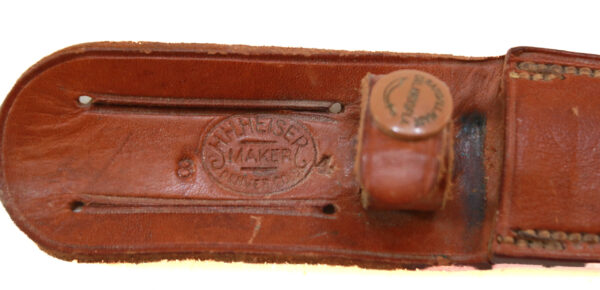 Authentic Randall Made #8-4 Knife – Antler Handle with Compass, Original Sheath, Old Style Blade - Image 6