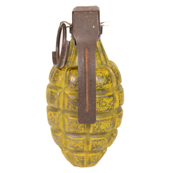 WWII mkII first style hang grenade yellow INERT - Image 7