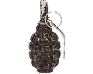 Authentic F1 Hand grenade with UZRGm fuze INERT