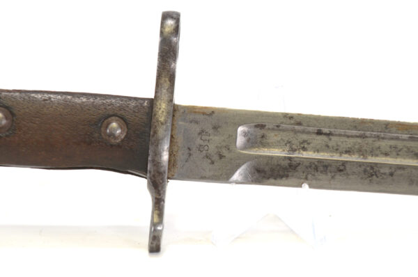 Authentic US 1898 Krag Bayonet dated 1901 with 1899-1905 modification scabbard - Image 4