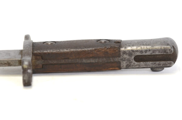 Authentic US 1898 Krag Bayonet dated 1901 with 1899-1905 modification scabbard - Image 9