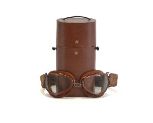 Authentic WWII Japanese Aviator Goggles – With Original Box