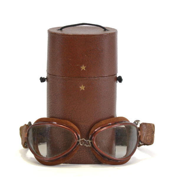Authentic WWII Japanese Aviator Goggles – With Original Box
