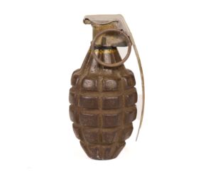 WWII MKII type 4 Fragmentation grenade INERT