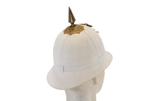 US Infantry M1889 New York Nat. Guard white dress spike and pith by Horstmann & Bros - Image 3