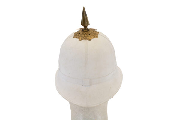 US Infantry M1889 New York Nat. Guard white dress spike and pith by Horstmann & Bros - Image 4