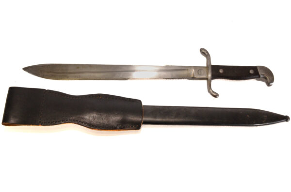 Original Argentine Model 1909 Artillery Bolo with Scabbard - Rare Intact Crest - Argentinian manufacture - Image 5