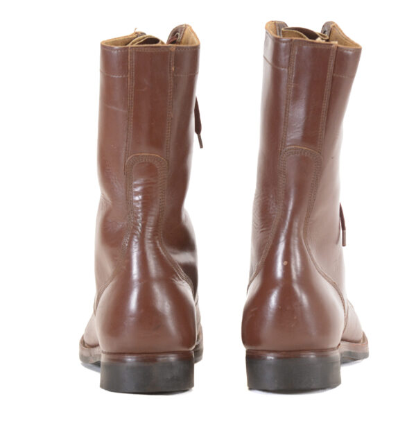 Unissued Korean War 1952 Brown Leather Combat Jump Boots by International Shoe Co. - 14.5 - Image 3