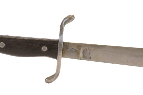 Original Argentine Model 1909 Artillery Bolo with Scabbard - Rare Intact Crest - Argentinian manufacture - Image 7