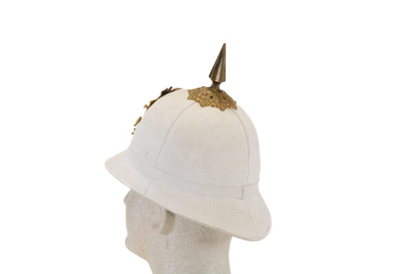 US Infantry M1889 New York Nat. Guard white dress spike and pith by Horstmann & Bros - Image 5