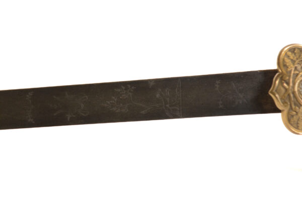 Original German WWII Hirschfänger Bone Handle Forestry Dress Cutlass - Image 10