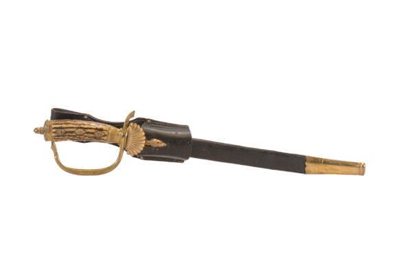 Original German Hirschfänger Stag Handle Forestry Dress Cutlass - Image 2