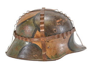 Interwar German M16 Helmet – Early Smooth Paint, 3-Pad Liner, and Rare Foliage Basket