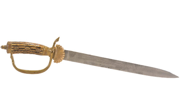 Original German Hirschfänger Stag Handle Forestry Dress Cutlass - Image 5