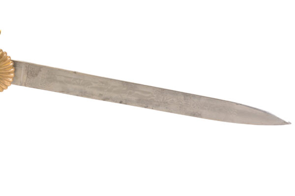 Original German Hirschfänger Stag Handle Forestry Dress Cutlass - Image 7