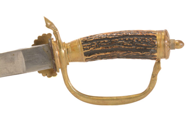Original German Hirschfänger Stag Handle Forestry Dress Cutlass - Image 9