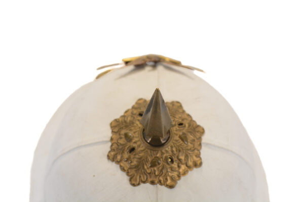 US Infantry M1889 New York Nat. Guard white dress spike and pith by Horstmann & Bros - Image 8