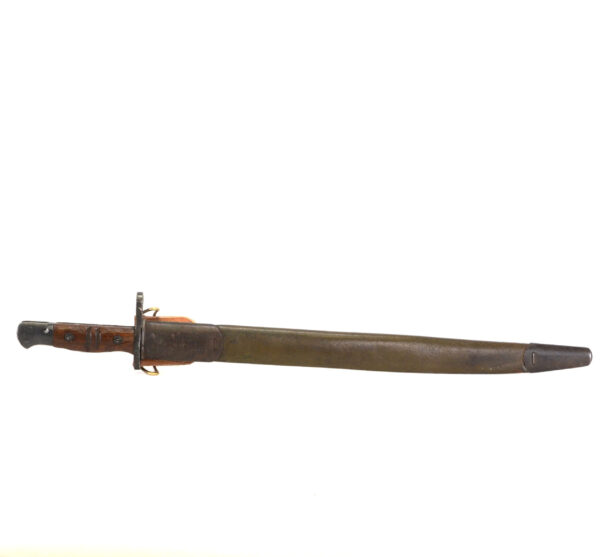 US M1917 Rifle Bayonet – Remington Manufactured with GF & MF marked Leather Sheath