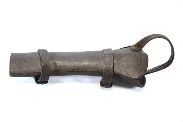 Original U.S. Indian Wars M1886 Springfield Trapdoor Cavalry Carbine Leather Boot Scabbard - Image 7