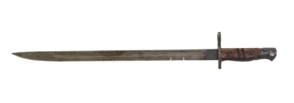 US 1917 rifle bayonet Remington manufactured - GF & MF marked leather sheath - Image 9