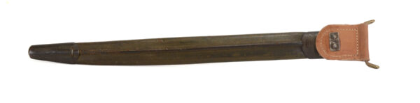 US 1917 rifle bayonet Remington manufactured - GF & MF marked leather sheath - Image 10