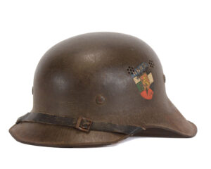 Bulgarian Royal Army Air Defence And Chemical Protection Model 1938 "Luftschutz" Steel Helmet