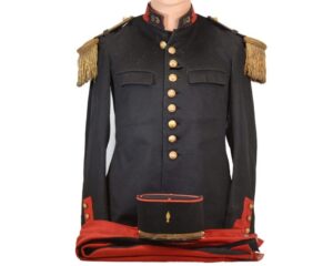 Authentic French Infantry Officers Pre-1914 Model 1871 Tunic, Pre-1914 Pantalon Rouge Trousers and Infantry Officer Foreign Legion Kepi