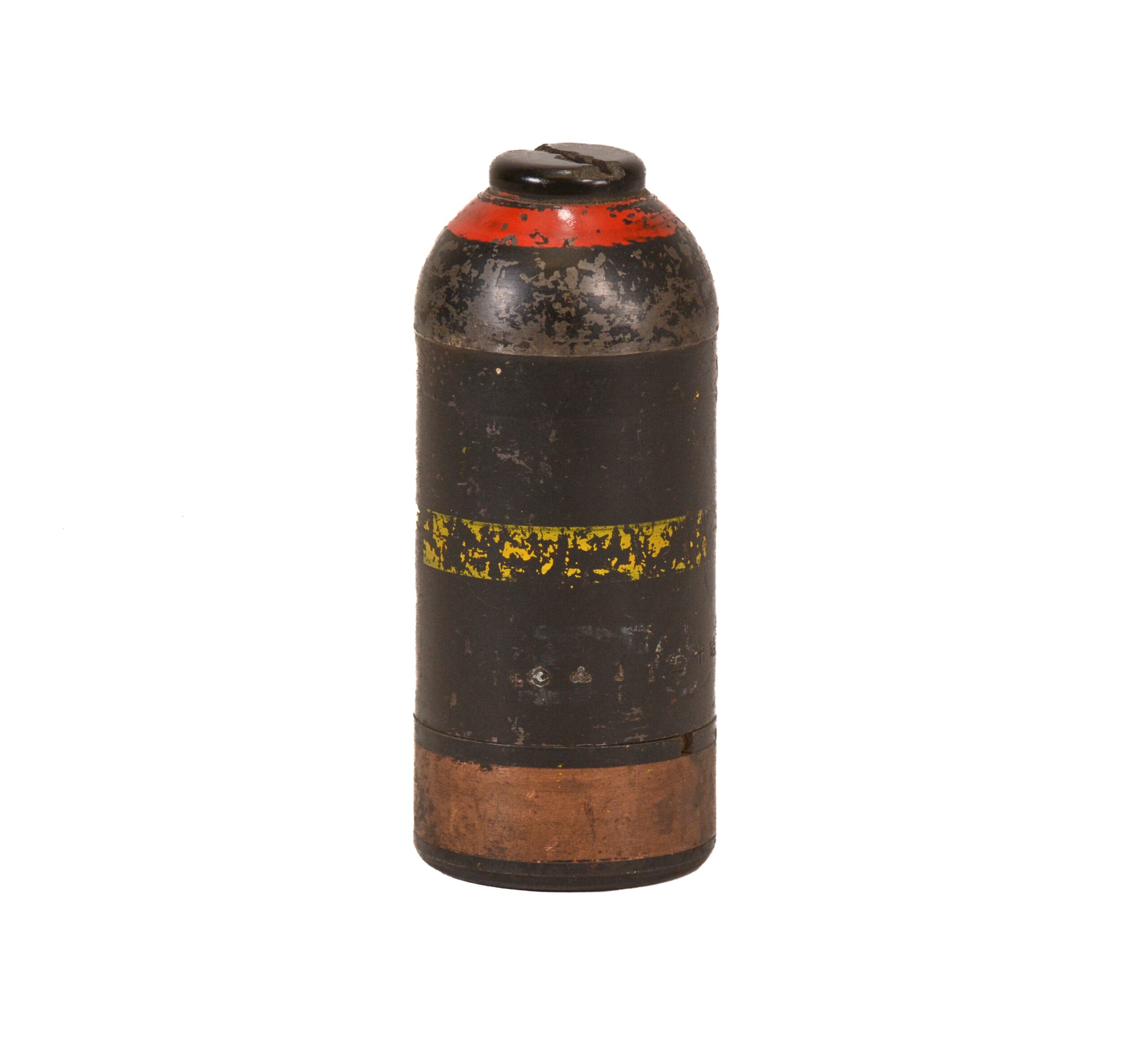 Authentic WWII Japanese Type 89 50mm knee mortar round with original paint
