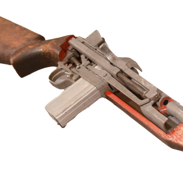 Original U.S. Korean War Era Oversized M1 Carbine Cutaway Classroom Display Model