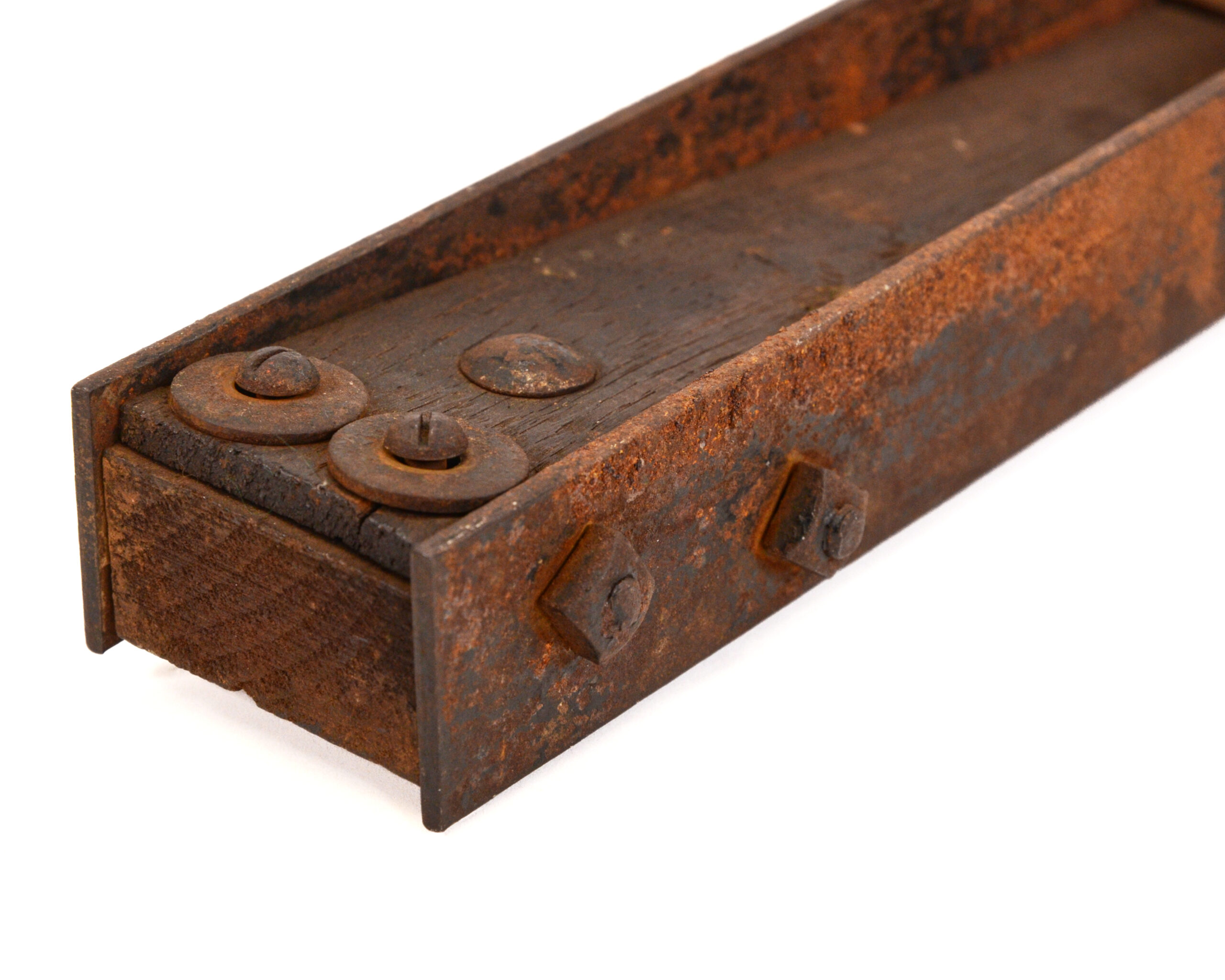 Original WWI Gas Alarm Rattle by UNIMAN 1918 unit marked - Authentic Trench Artifact - Image 2