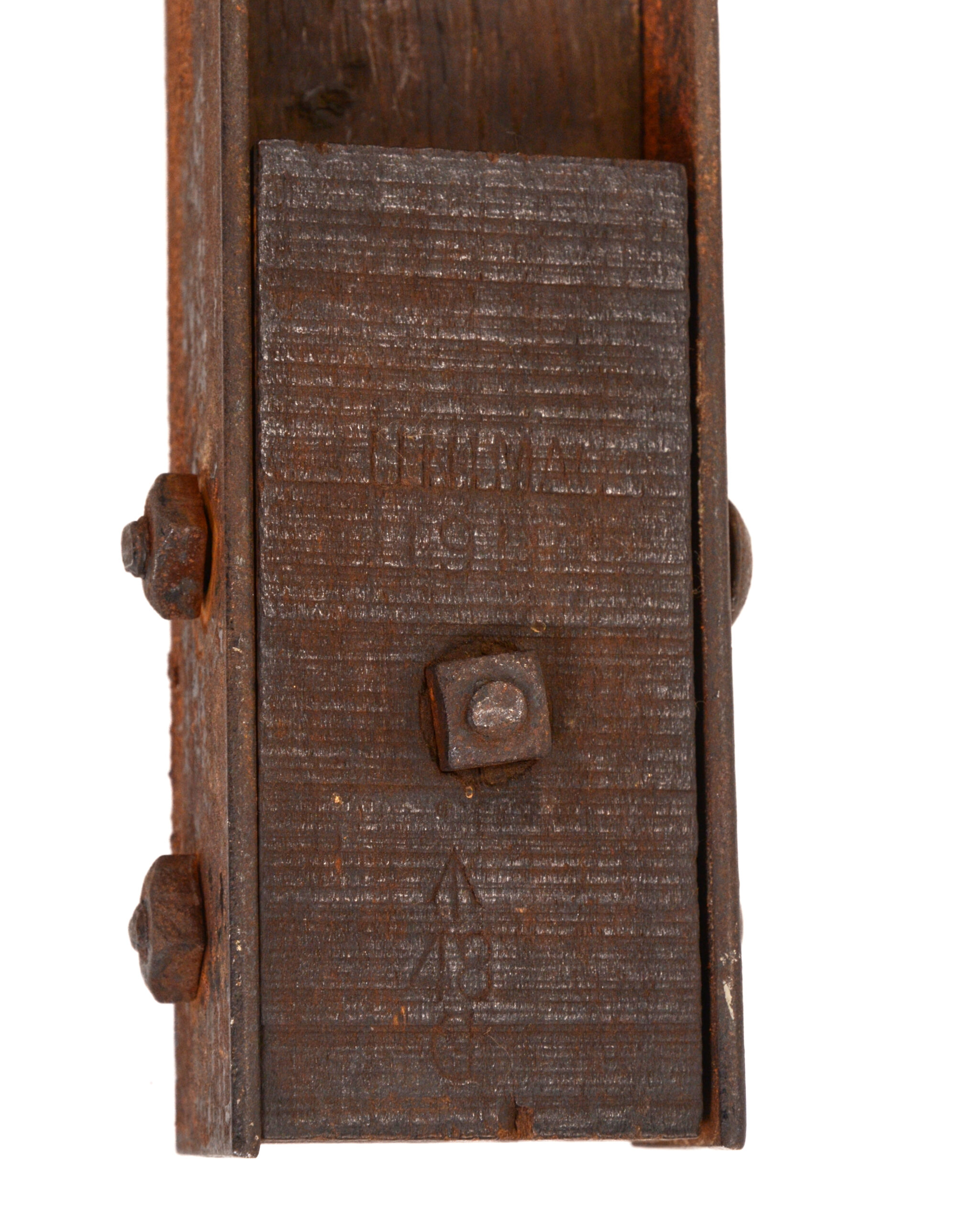 Original WWI Gas Alarm Rattle by UNIMAN 1918 unit marked - Authentic Trench Artifact - Image 5