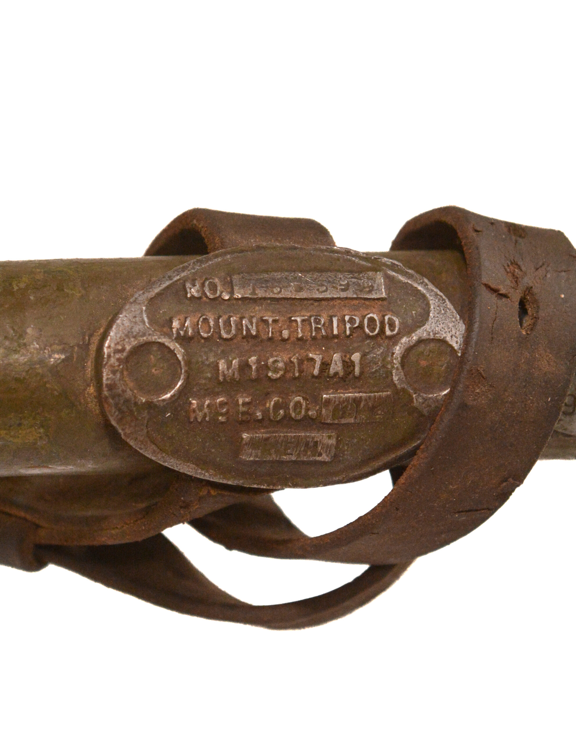 U.S. Firestone M20 Recoilless Rifle with M1917A1 Tripod — Made Inert — Includes Spent Case & M45 Light Instrument - Image 15