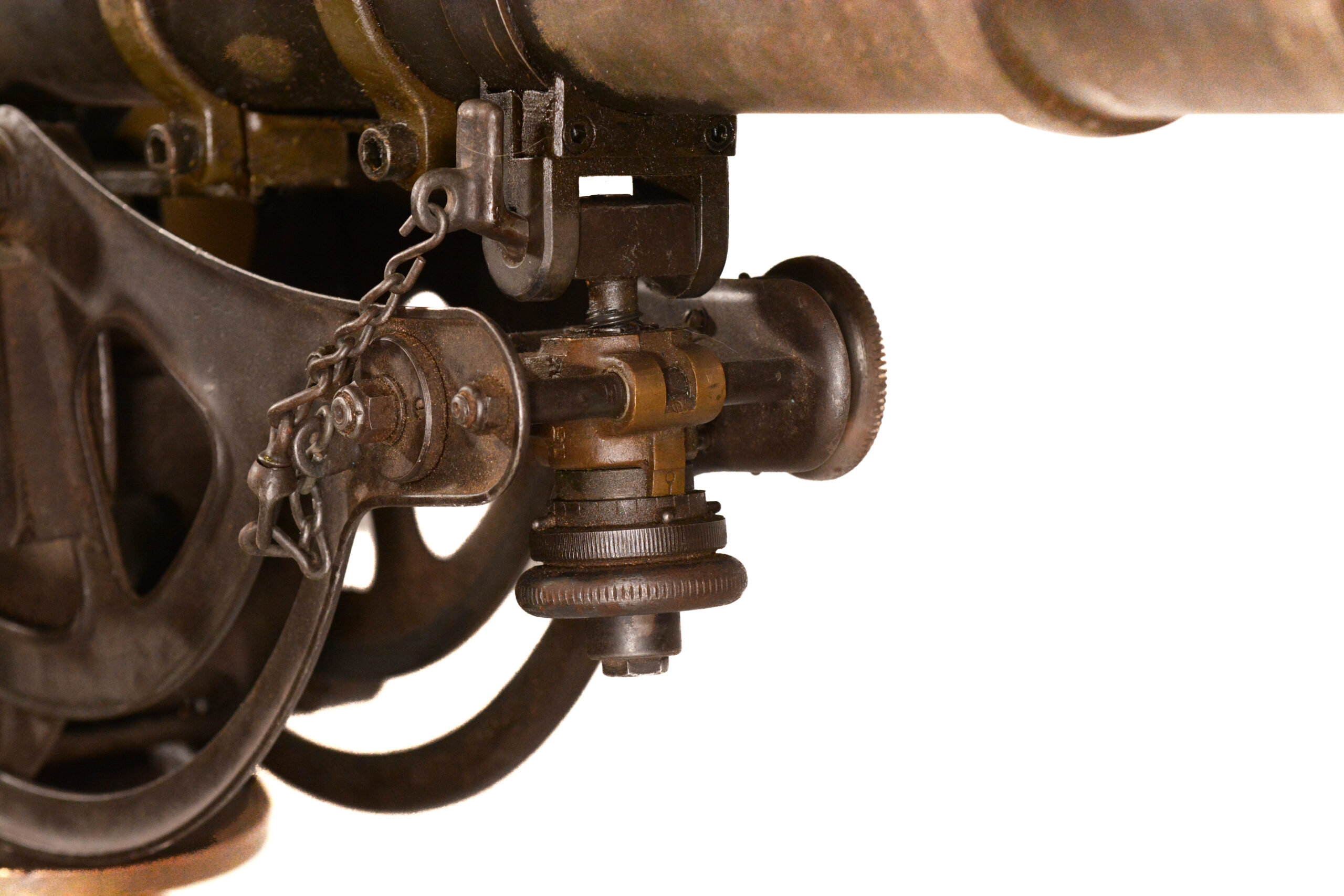 U.S. Firestone M20 Recoilless Rifle with M1917A1 Tripod — Made Inert — Includes Spent Case & M45 Light Instrument - Image 13