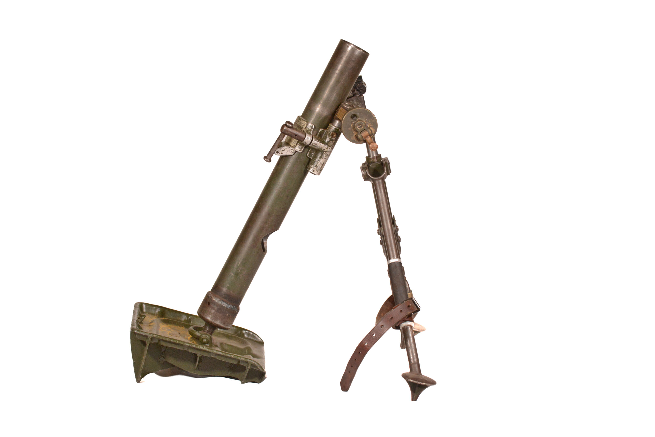 RARE Spanish-Contract Brandt Mle 1935 60-mm Mortar — Mortier de 60 mm Mle 1935 (Inert / Display Piece) - Image 4