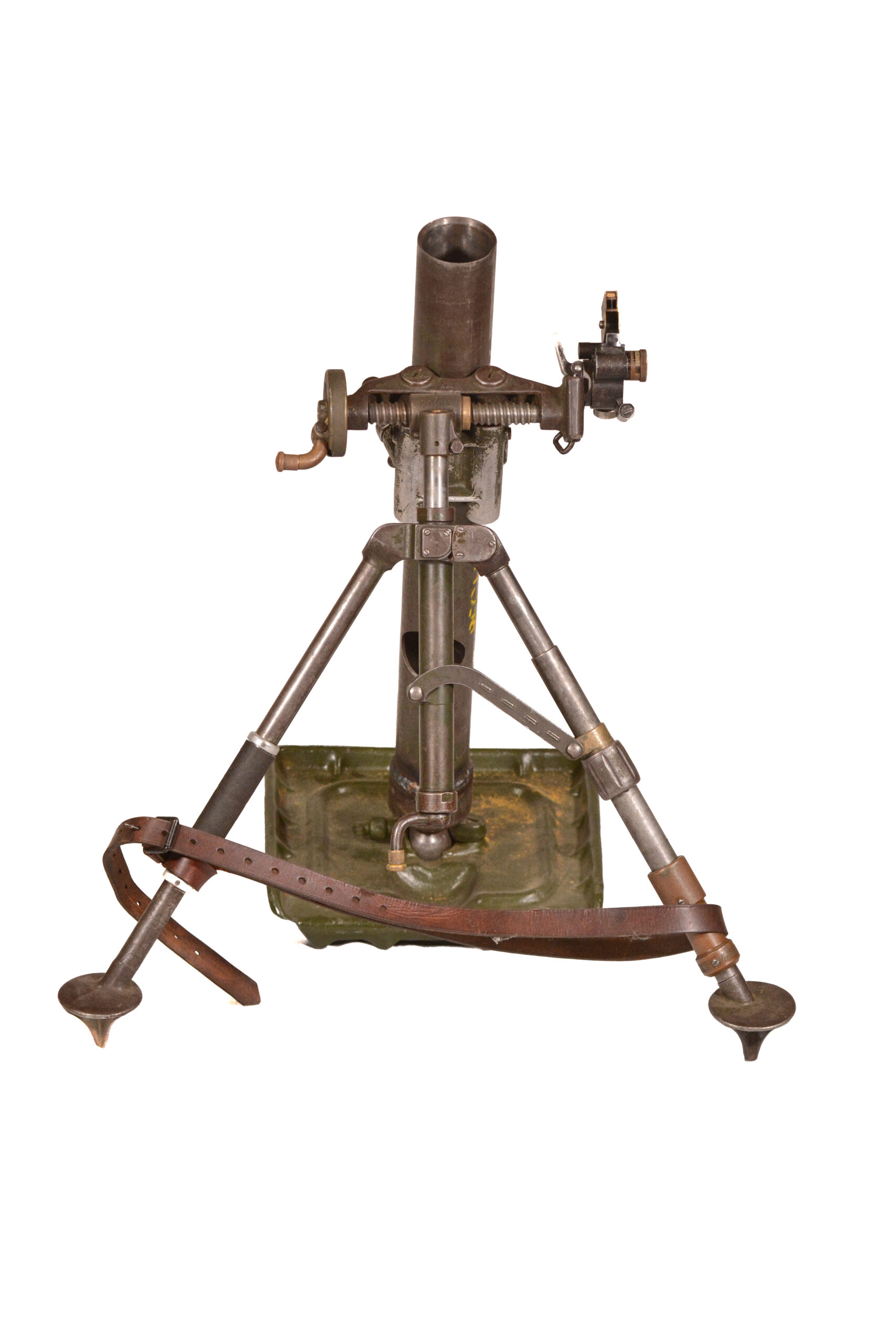 RARE Spanish-Contract Brandt Mle 1935 60-mm Mortar — Mortier de 60 mm Mle 1935 (Inert / Display Piece) - Image 6