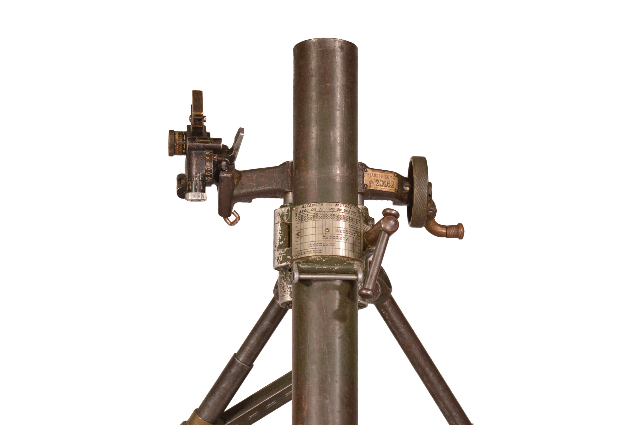 RARE Spanish-Contract Brandt Mle 1935 60-mm Mortar — Mortier de 60 mm Mle 1935 (Inert / Display Piece) - Image 8