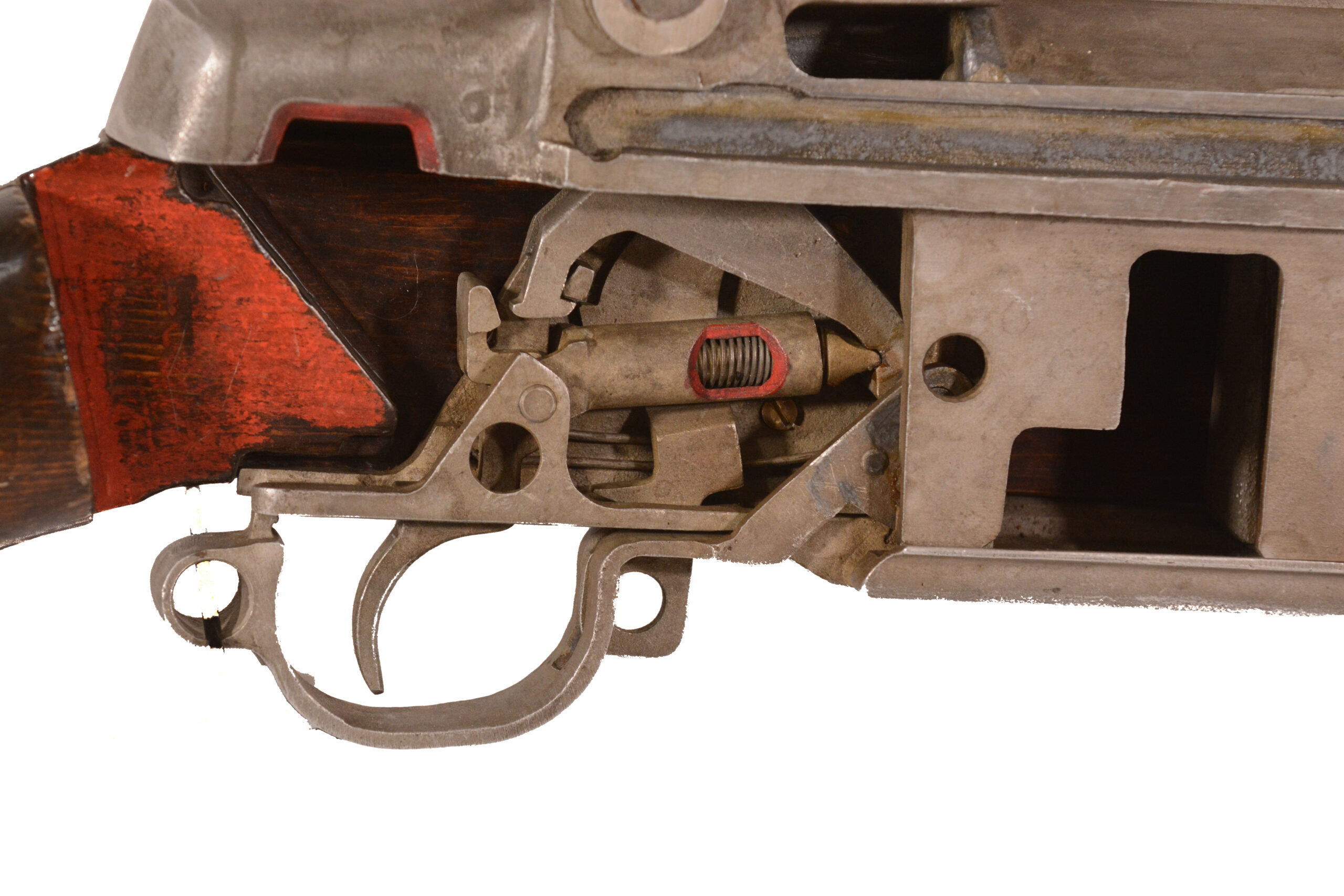 Original U.S. WWII M1 Garand Semi-Automatic Rifle Cutaway Oversized 7 Foot Classroom Trainer Demonstrator - Image 10