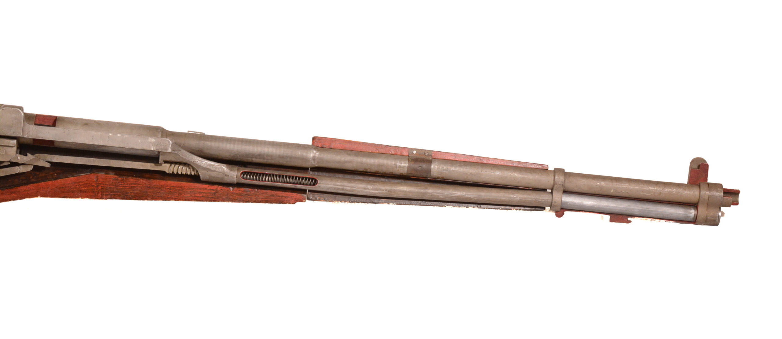 Original U.S. WWII M1 Garand Semi-Automatic Rifle Cutaway Oversized 7 Foot Classroom Trainer Demonstrator - Image 13